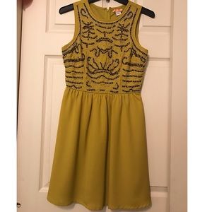 Mustard yellow dress